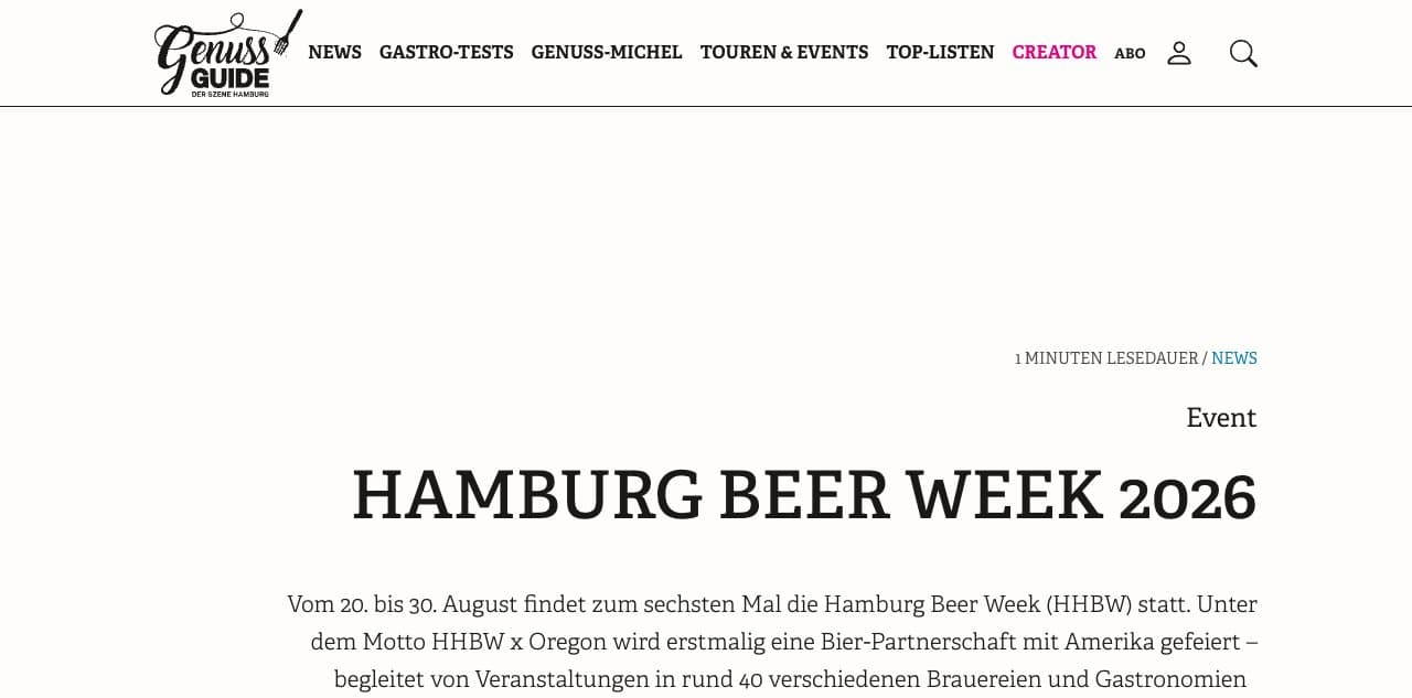 Hamburg Beer Week 2026